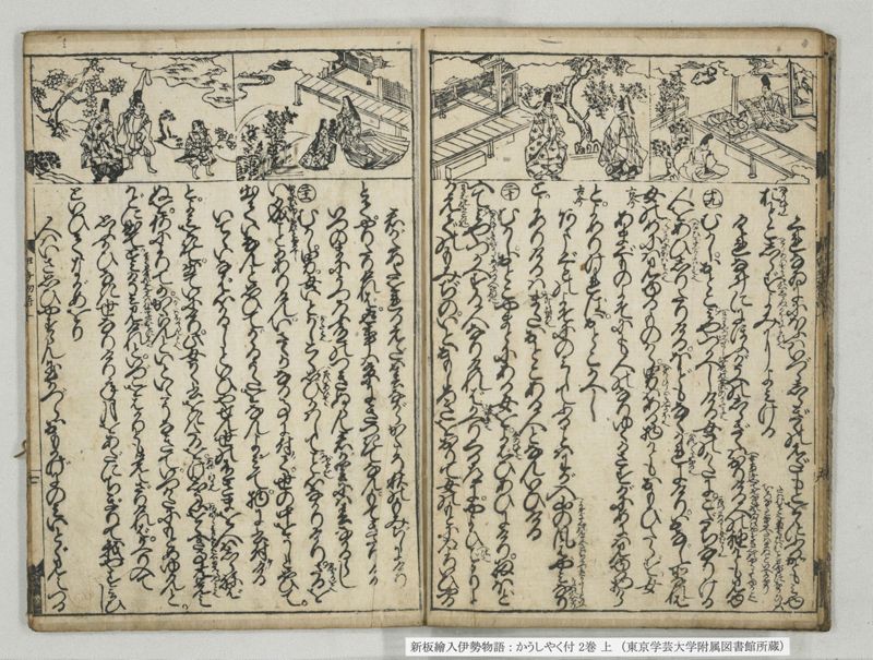 新板絵入伊勢物語 : かうしやく付 2巻 上 - ページ 8