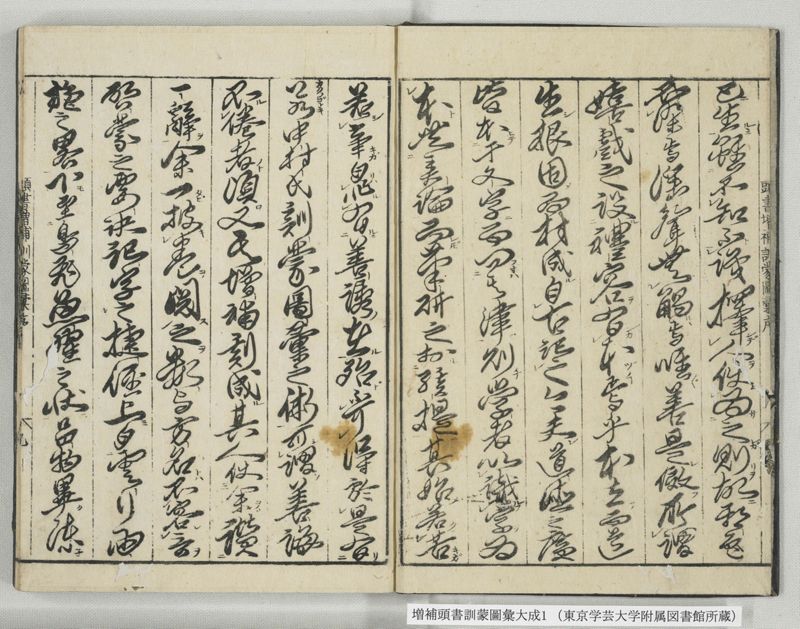 増補頭書訓蒙図彙大成 10巻 1:序, 凡例, 目録 - ページ 3