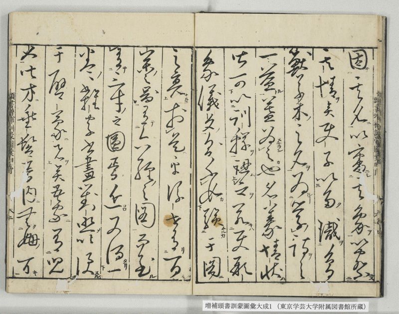 増補頭書訓蒙図彙大成 10巻 1:序, 凡例, 目録 - ページ 5