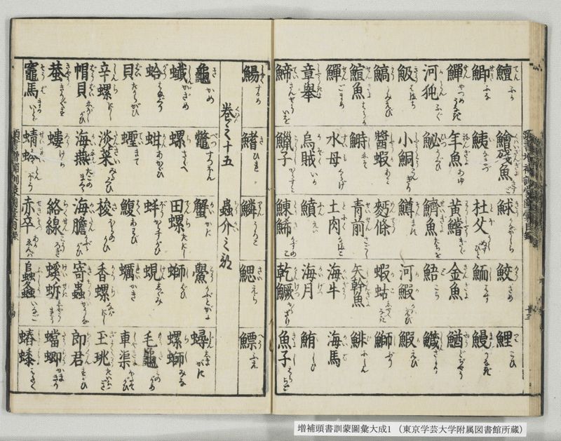 増補頭書訓蒙図彙大成 10巻 1:序, 凡例, 目録 - ページ 24