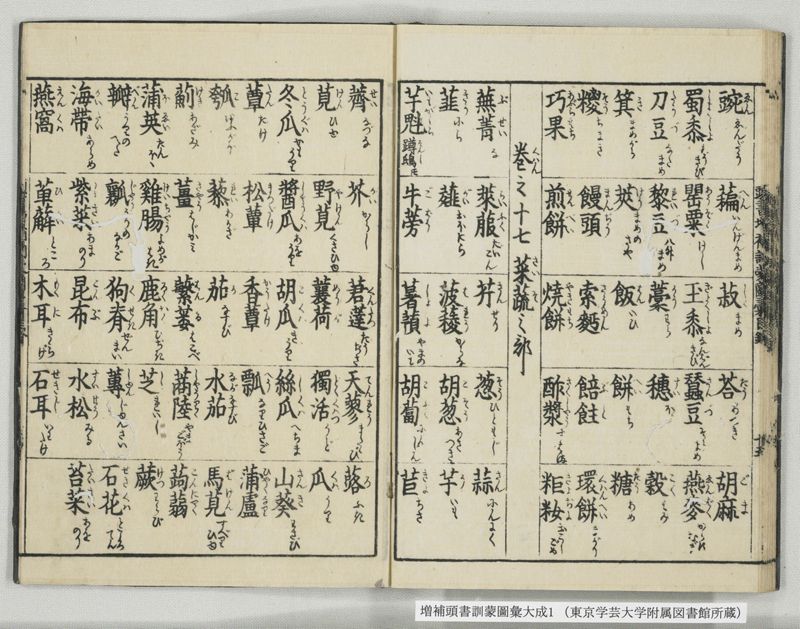 増補頭書訓蒙図彙大成 10巻 1:序, 凡例, 目録 - ページ 26