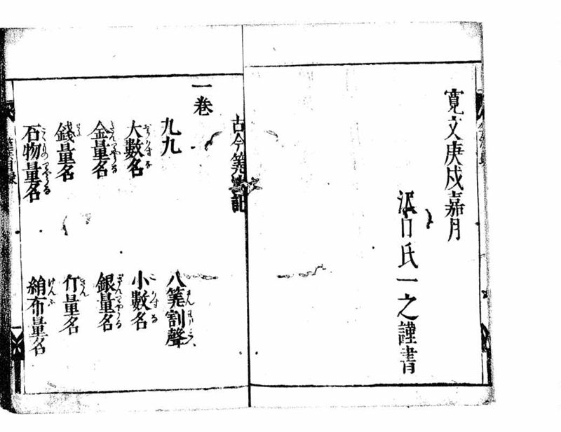 古今算法記(巻1) - ページ 7